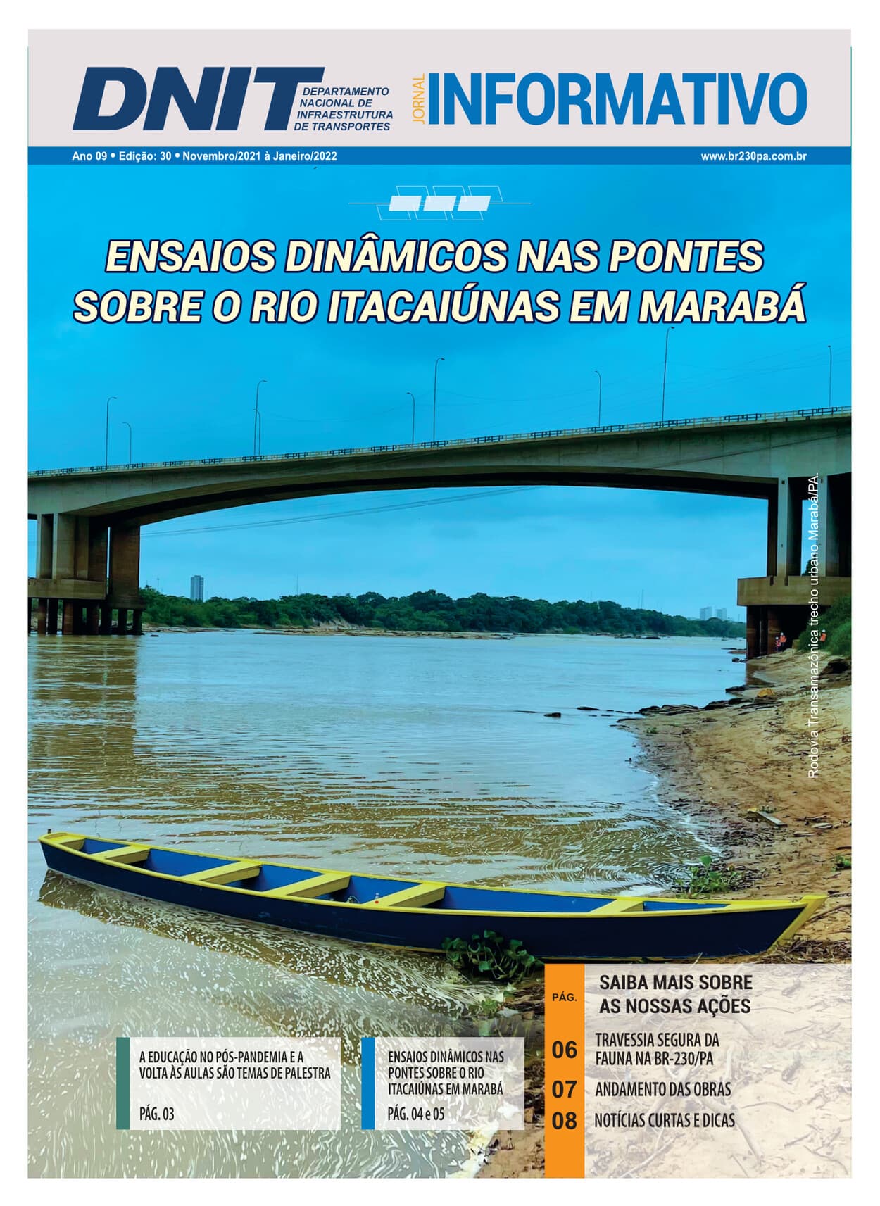 Capa do Jornal Informativo DNIT